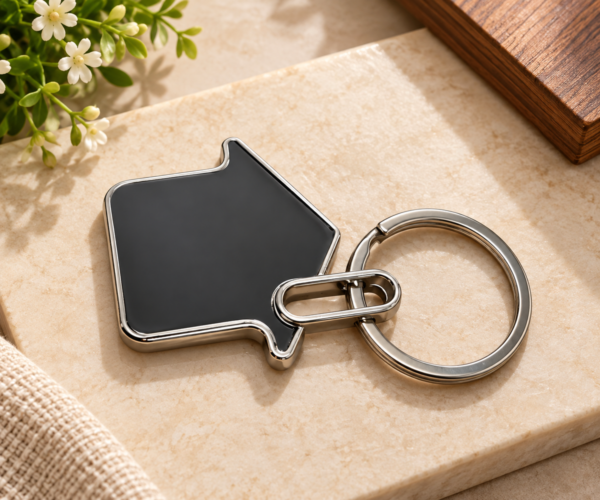 House-Shaped Keychain