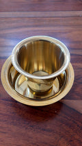 Brass Glass & Dabra Set — heritage corporate gift by Veloura Gifting