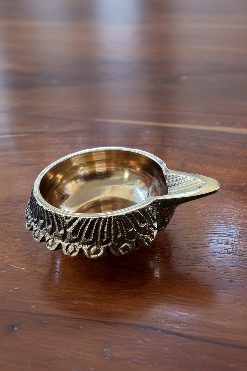 Classic Brass Diya — heritage corporate gift by Veloura Gifting