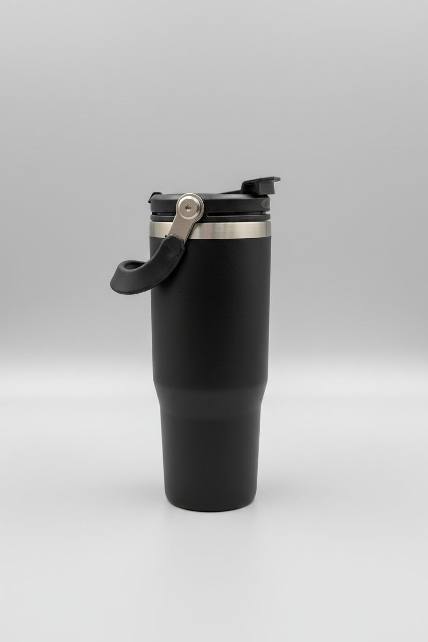 Sleek Black Tumbler — corporate gift by Veloura Gifting