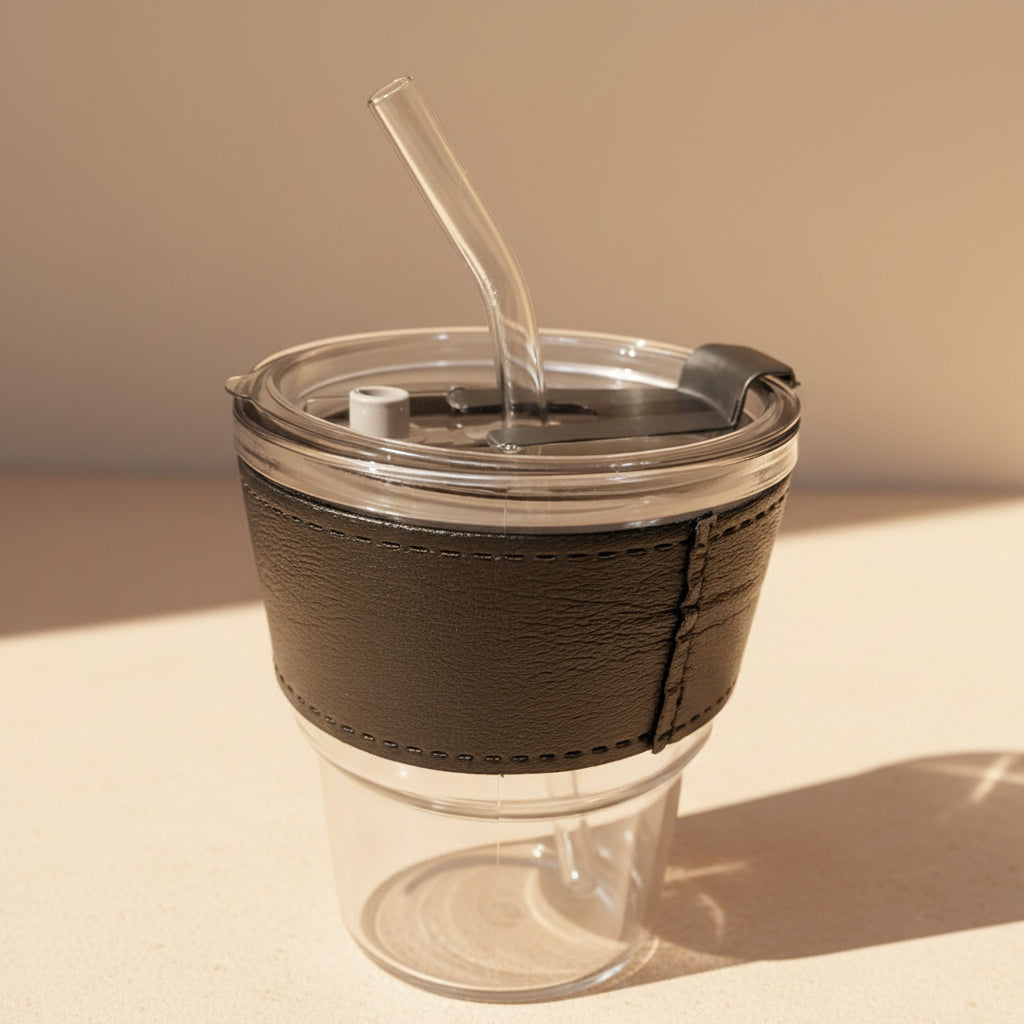 Glass Sipper Tumbler — corporate gift by Veloura Gifting