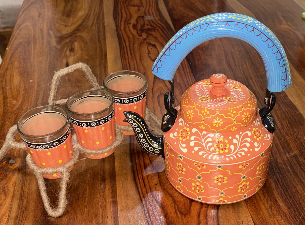Hand-Painted Kettle Set — corporate gift by Veloura Gifting