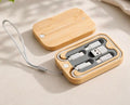 Bamboo Charging Cable Case — corporate gift by Veloura Gifting