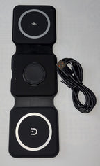 Magnetic wireless charger with USB — corporate gift by Veloura Gifting