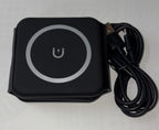 Magnetic wireless charger with USB — corporate gift by Veloura Gifting
