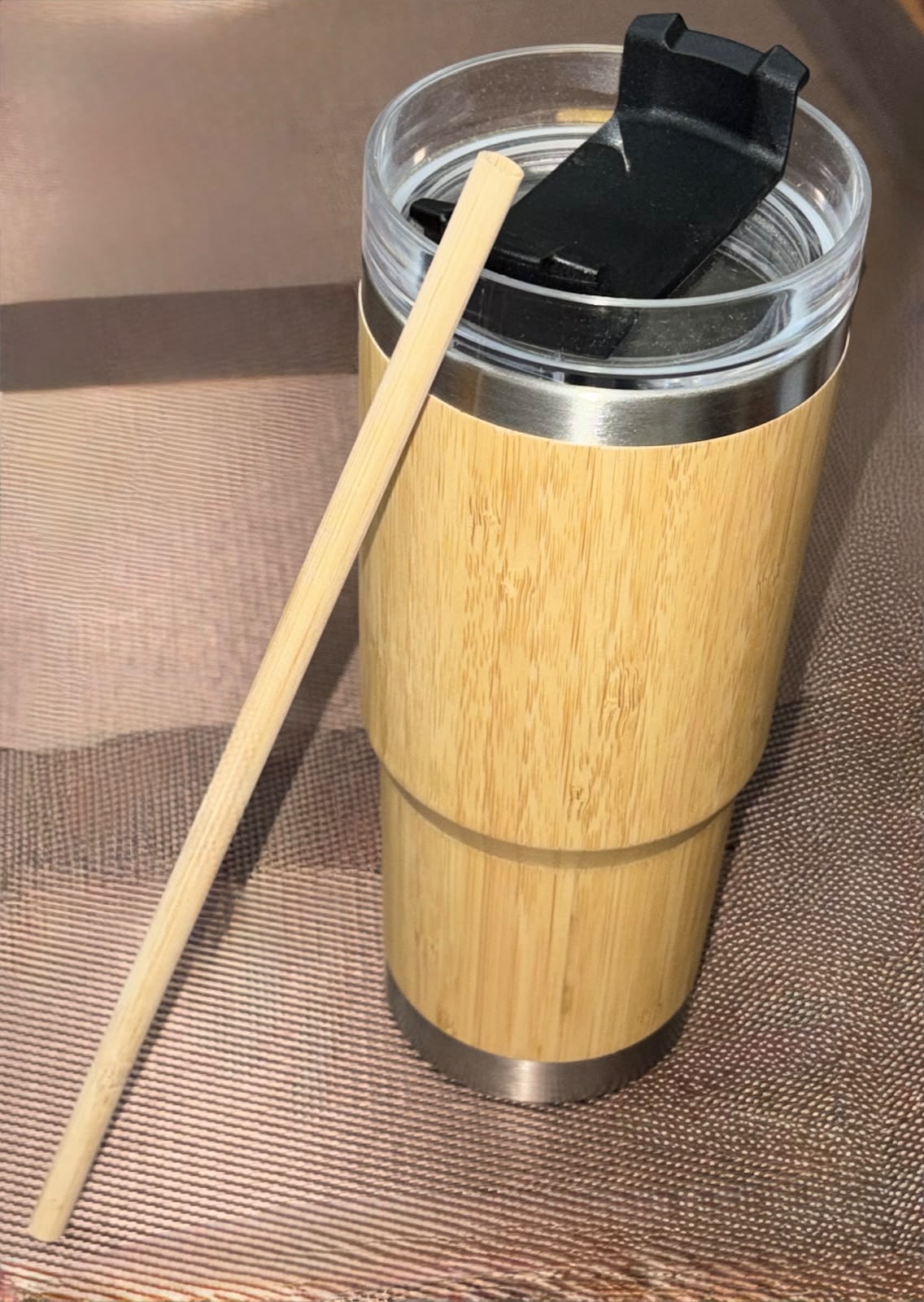 Bamboo sipper Tumbler — corporate gift by Veloura Gifting
