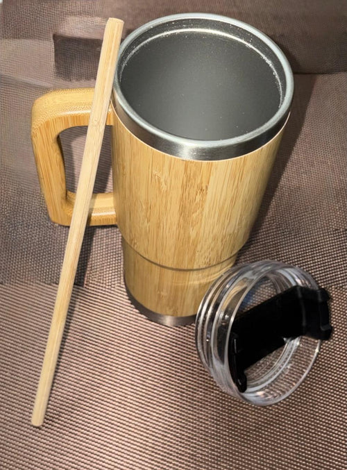 Bamboo sipper Tumbler — corporate gift by Veloura Gifting