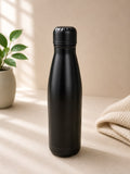 Wood finish water steel bottle