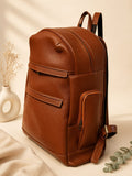 Pure leather back pack