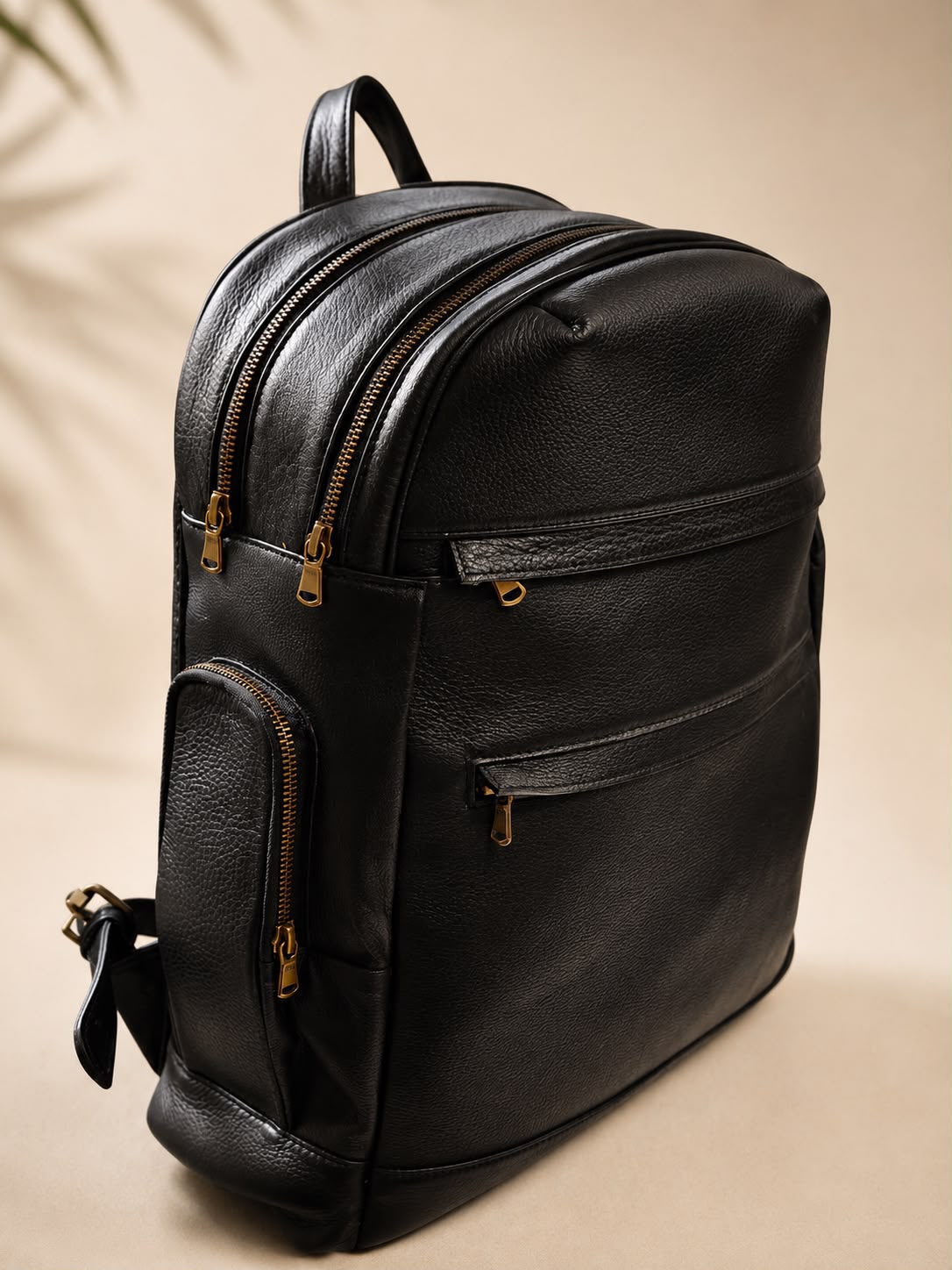 Pure leather back pack