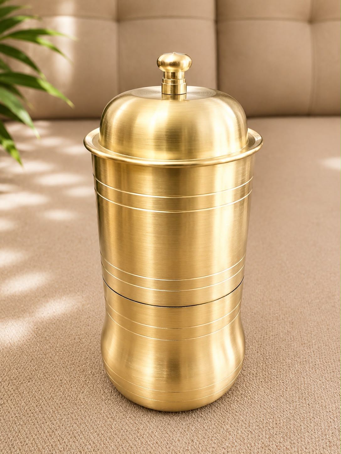 Mini Brass Coffee Filter, corporate gift by Veloura Gifting