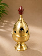 Nandha Deepam brass lamp detail, corporate gift by Veloura Gifting
