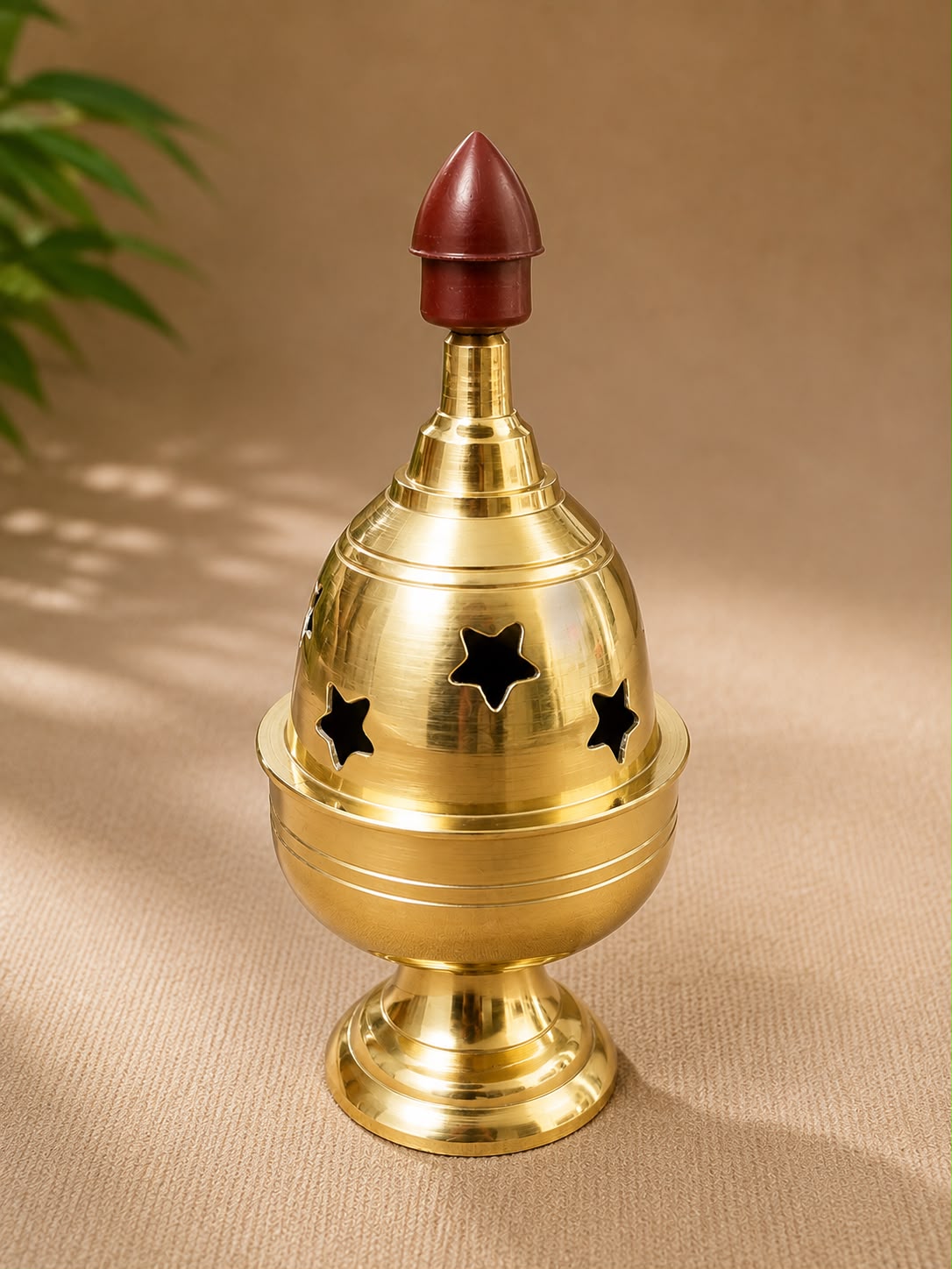 Nandha Deepam brass lamp detail, corporate gift by Veloura Gifting