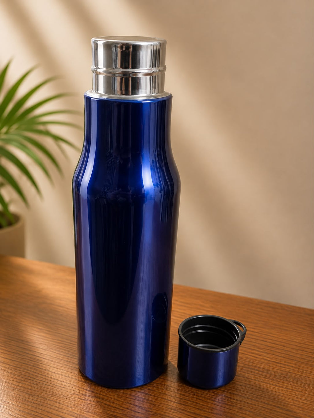 Navy Steel Water Bottle, corporate gift by Veloura Gifting