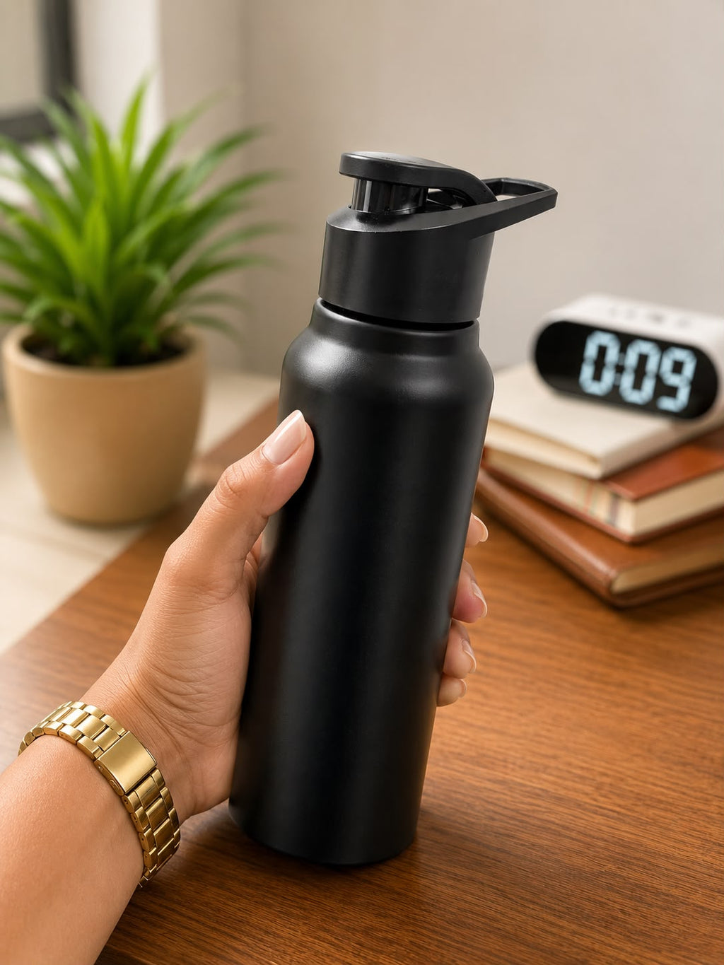 Stylish Water Bottle detail, corporate gift by Veloura Gifting