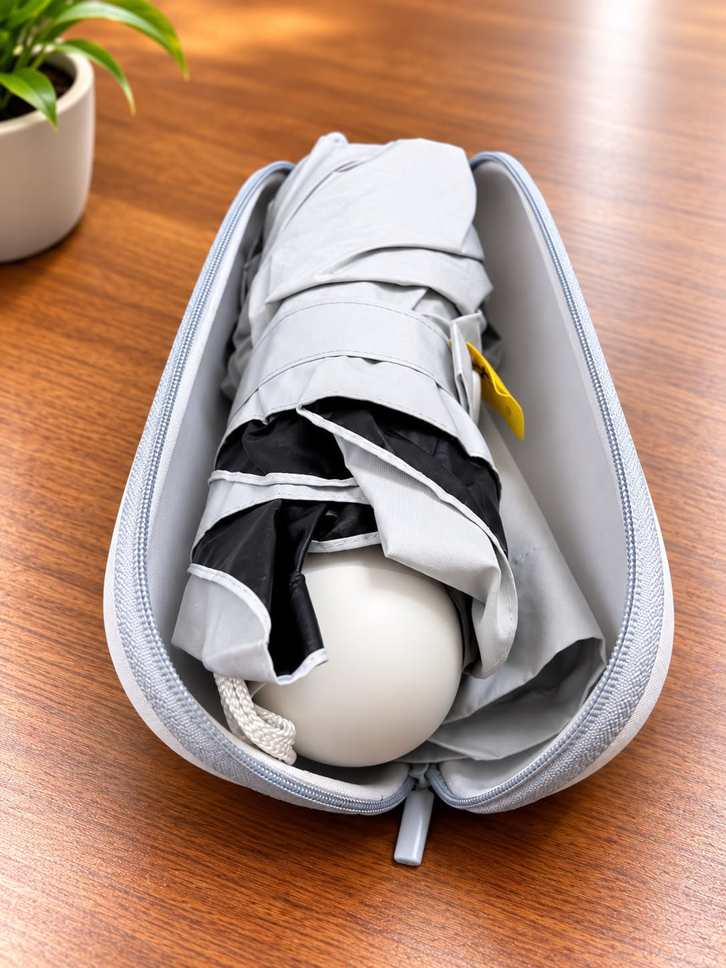 Pocket Pouch Umbrella folded, corporate gift by Veloura Gifting