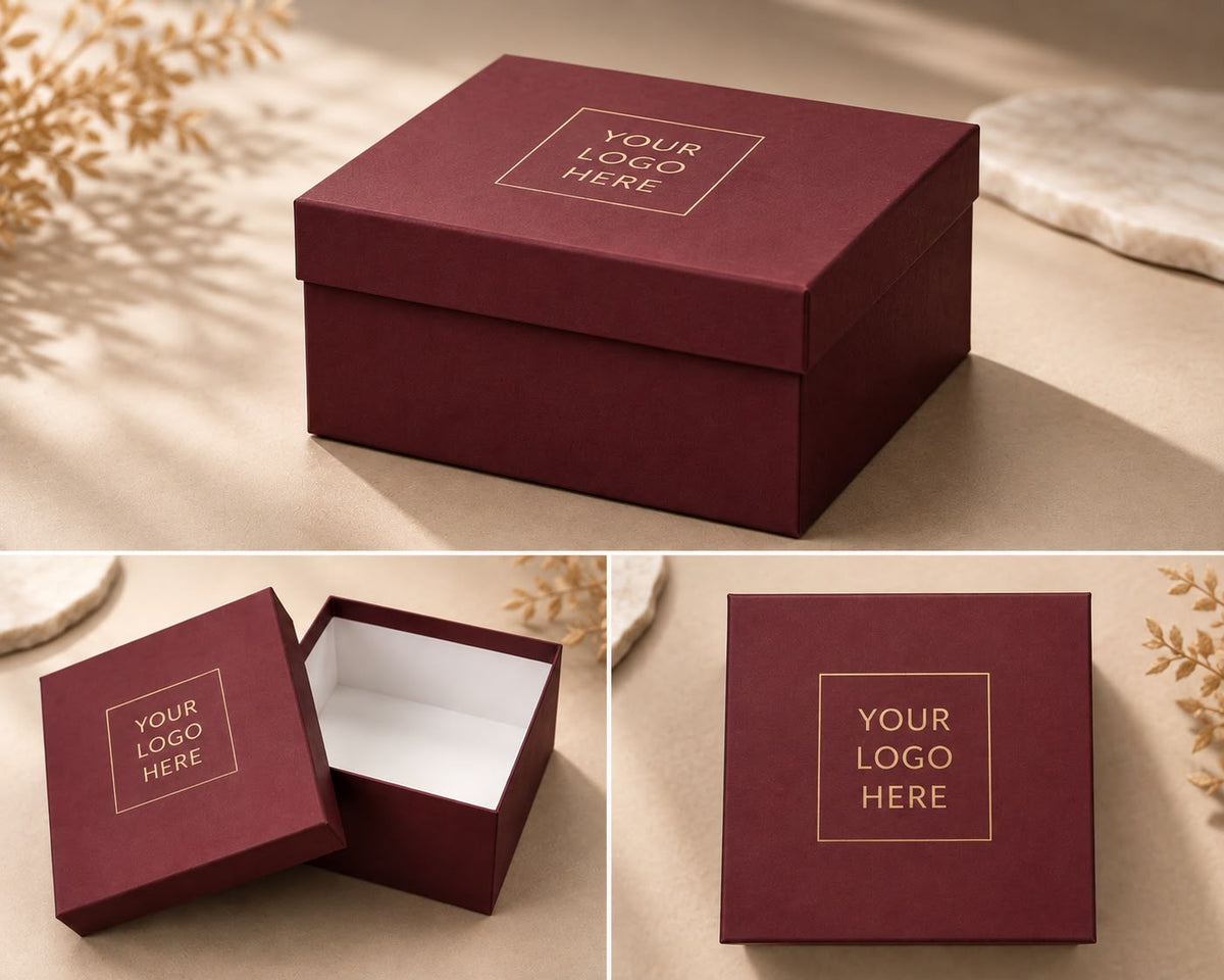 Branded Gift Box open, corporate gift by Veloura Gifting