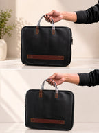 Executive Laptop Bag open compartment, corporate gift by Veloura Gifting
