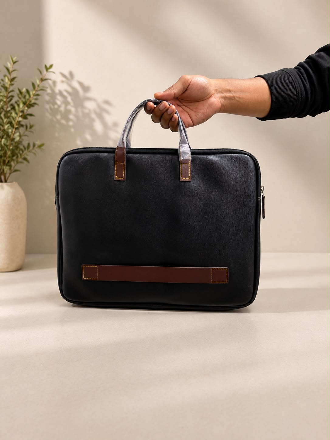 Executive Laptop Bag detail, corporate gift by Veloura Gifting