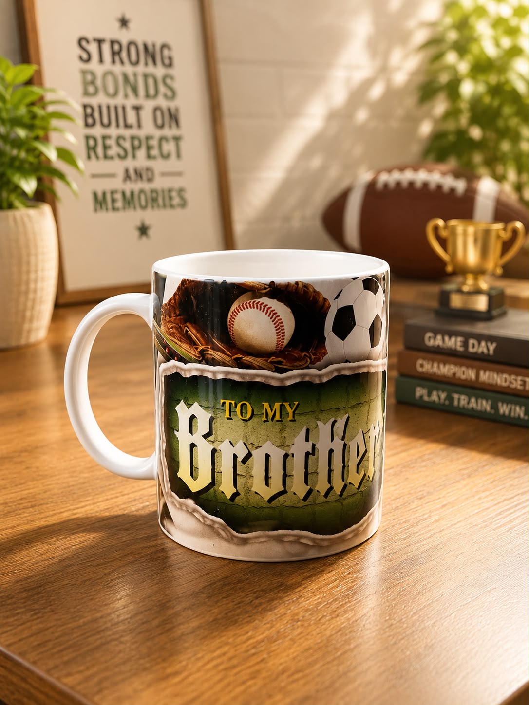 Mug for Brother lifestyle shot, corporate gift by Veloura Gifting