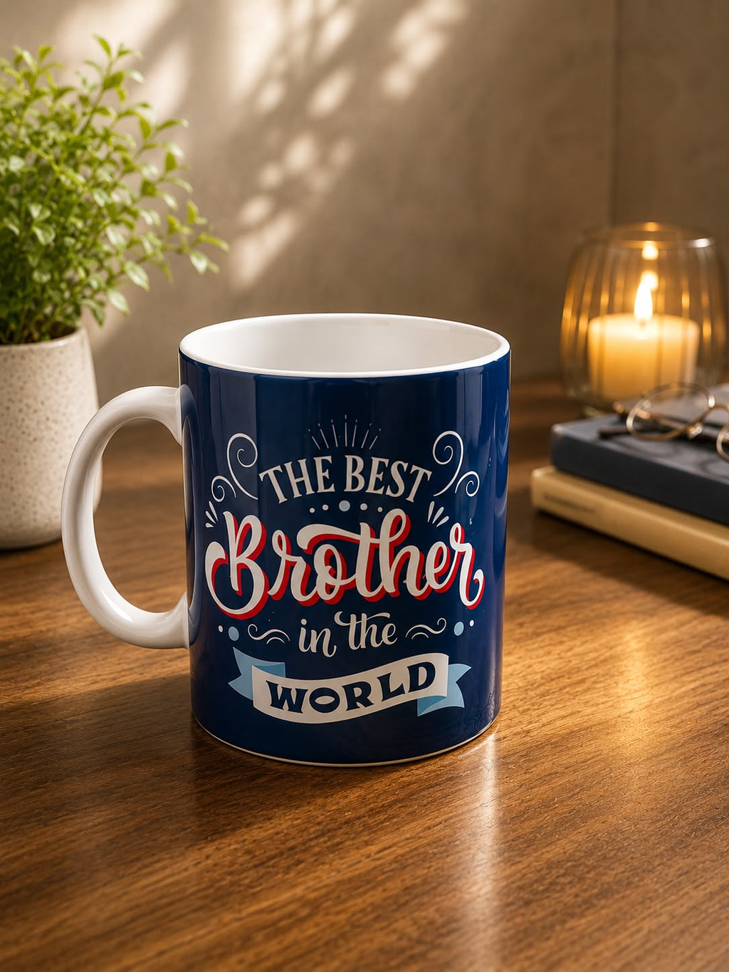 Mug for Brother detail, corporate gift by Veloura Gifting