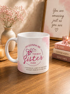 Mug for Sister detail, corporate gift by Veloura Gifting