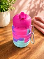 Foldable Water Bottle folded flat, corporate gift by Veloura Gifting