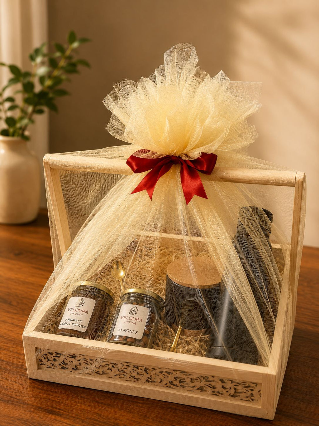 The Grand Hamper contents, corporate gift by Veloura Gifting