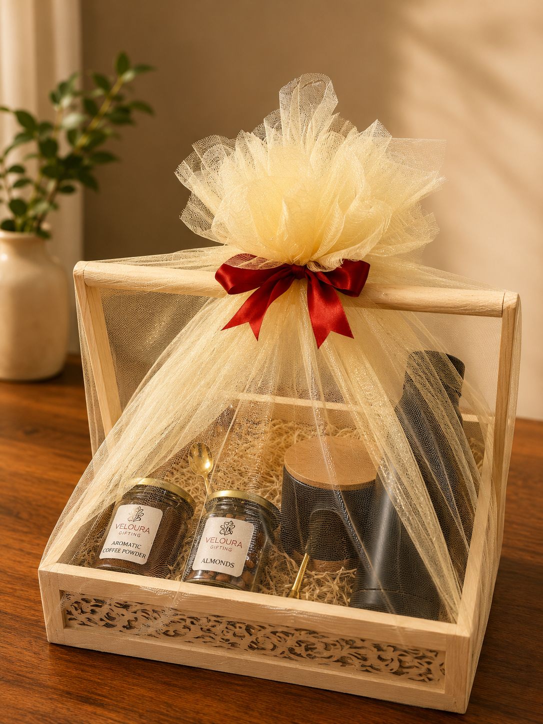 The Grand Hamper contents, corporate gift by Veloura Gifting