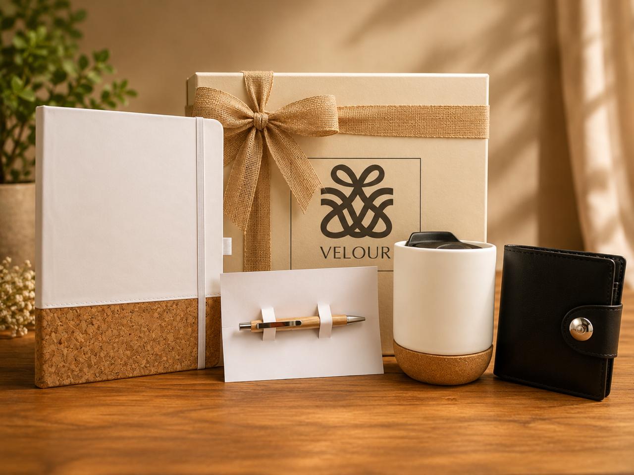 Work Mode On Hamper contents, corporate gift by Veloura Gifting