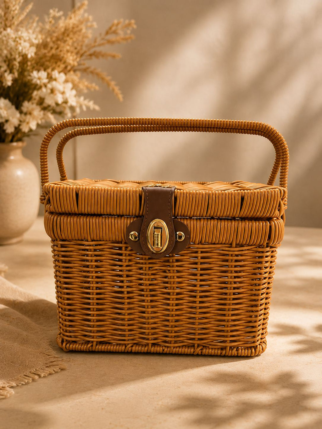 Woven Basket Hamper, corporate gift by Veloura Gifting