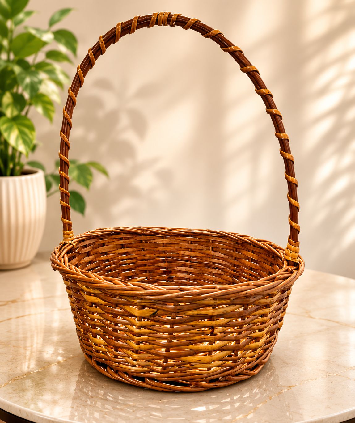 Reed Basket detail, corporate gift by Veloura Gifting