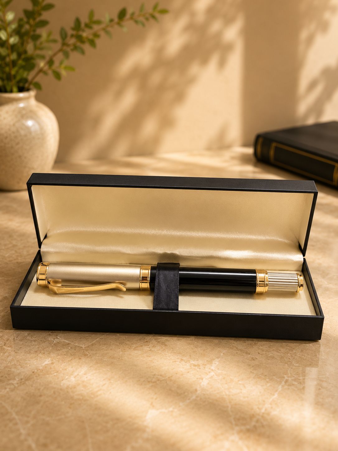 Premium Black Pen, corporate gift by Veloura Gifting