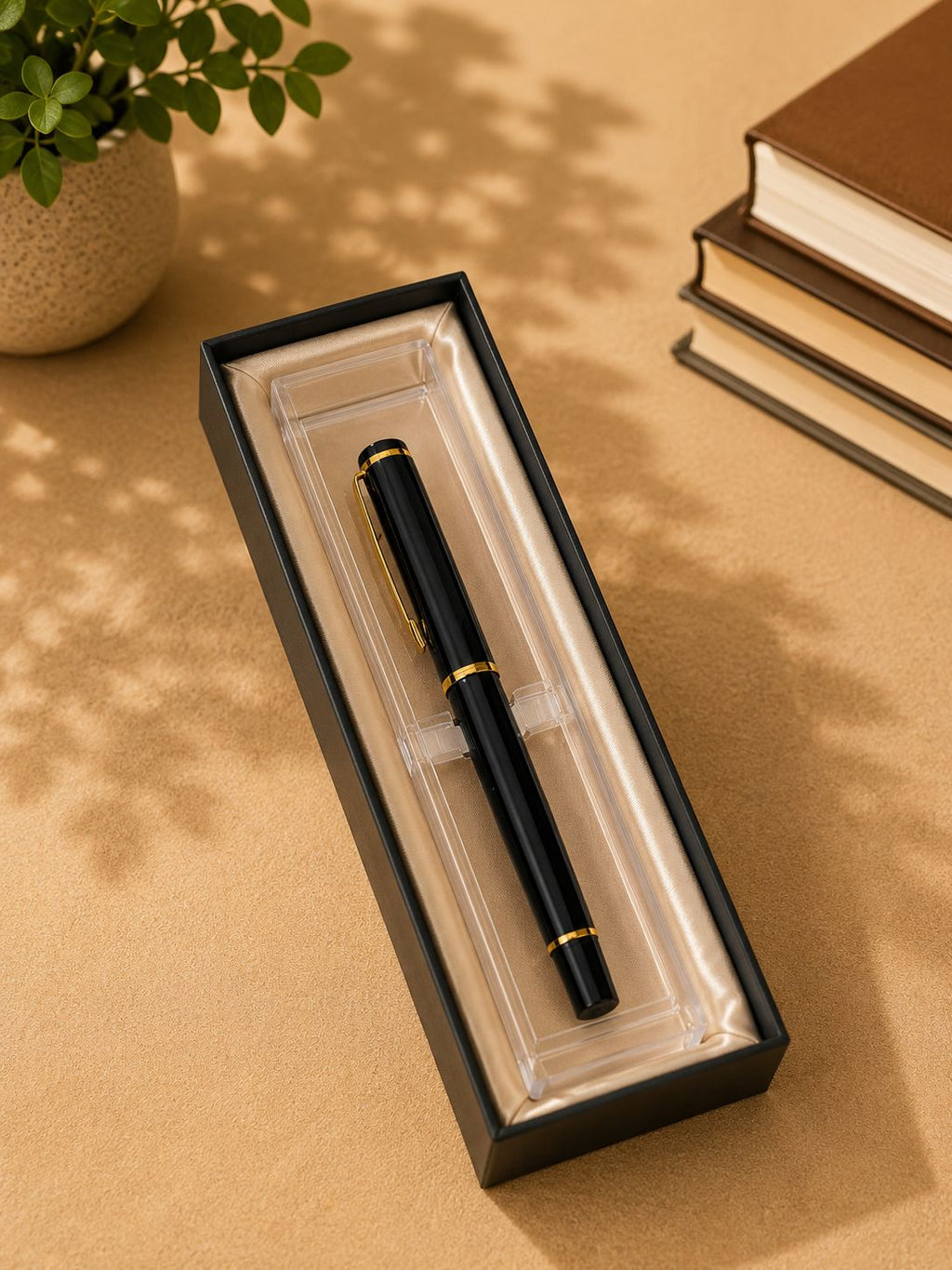 Black Line Pen detail, corporate gift by Veloura Gifting