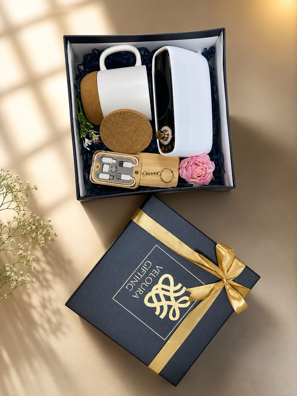 The Cork & Tech Hamper | Veloura Gifting