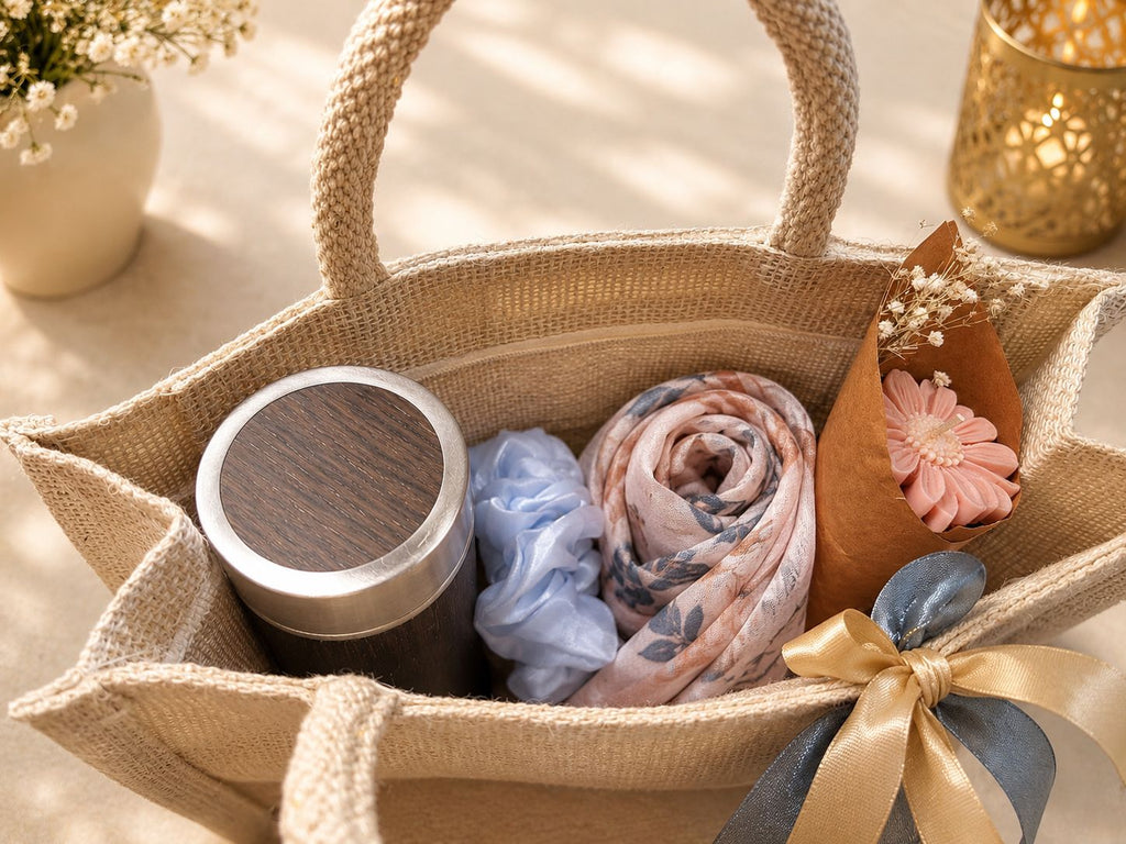 The Chic Jute Hamper | Veloura Gifting