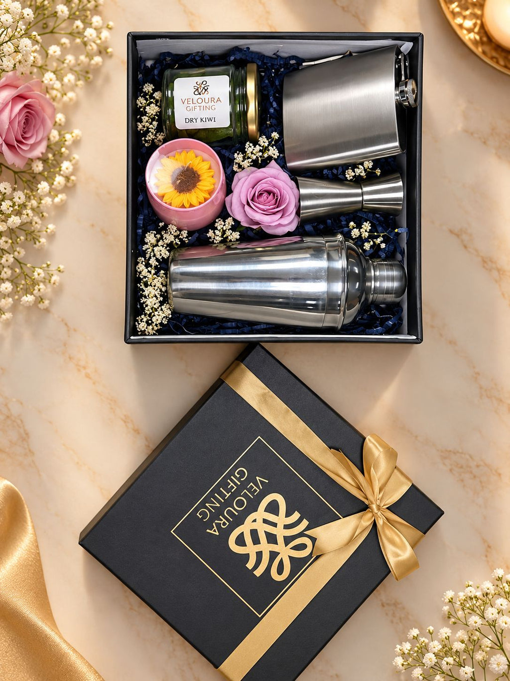 The Evening Pour Set Hamper | Veloura Gifting
