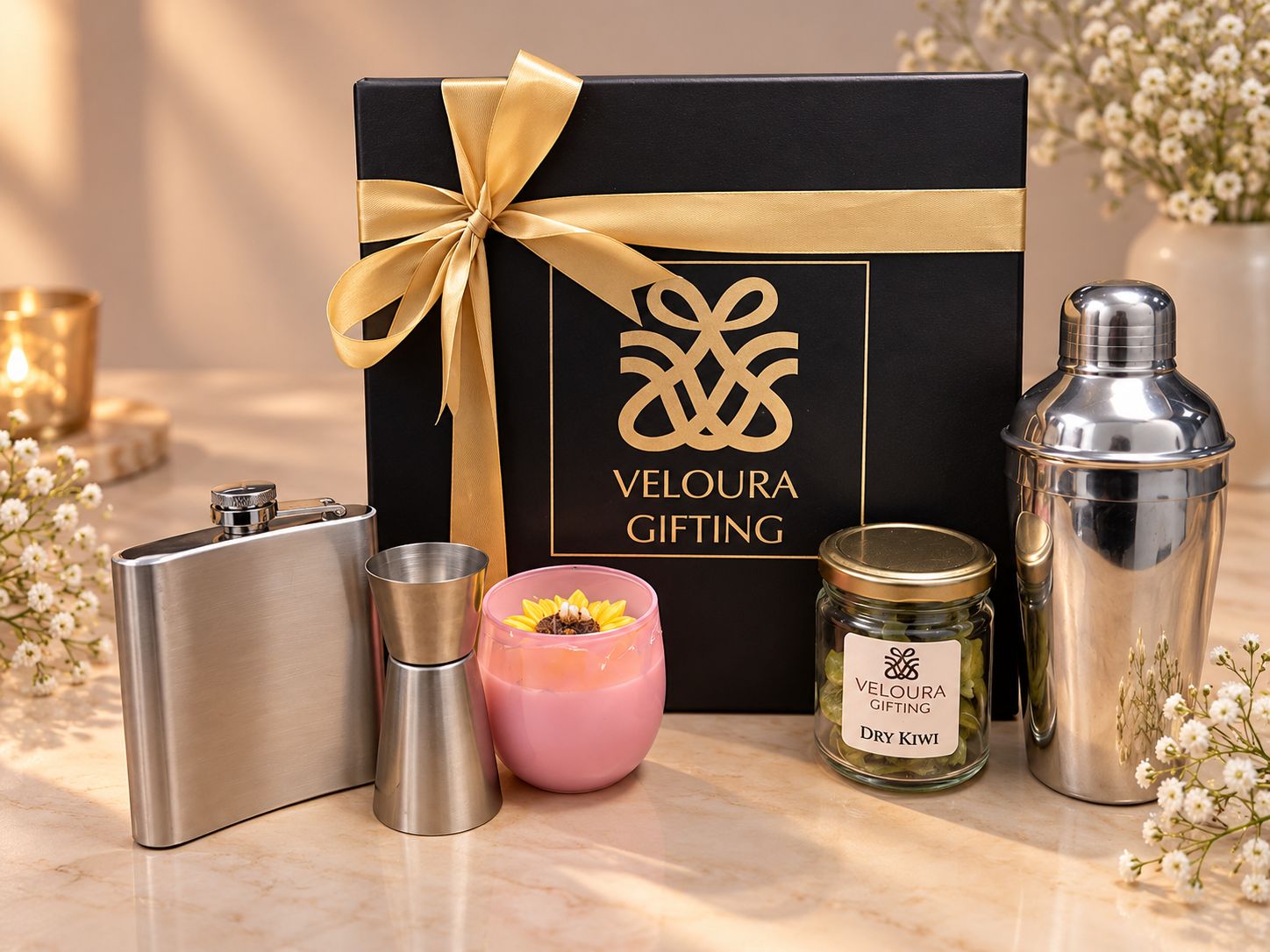 The Evening Pour Set Hamper | Veloura Gifting