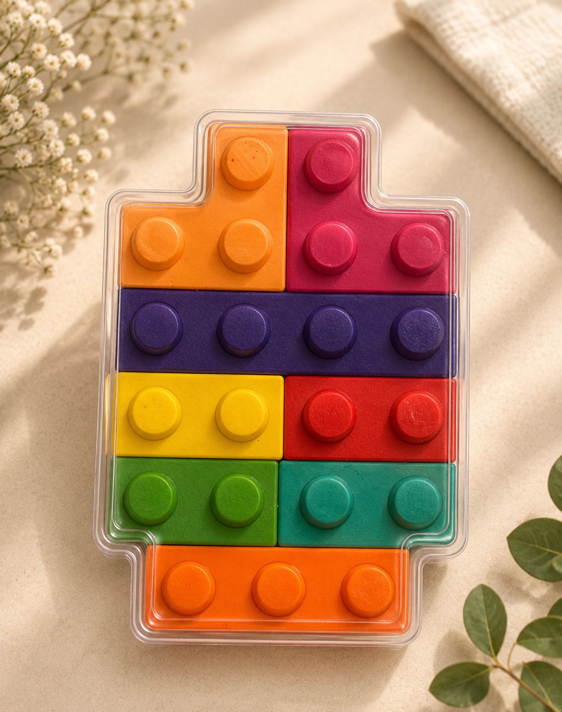 Building Block Crayon Set — corporate gift by Veloura Gifting