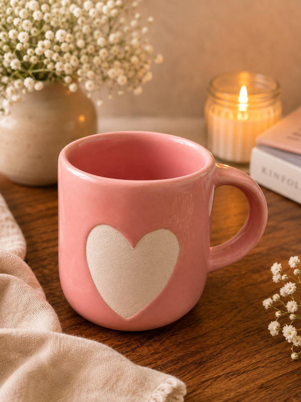 Blush Heart Mug, corporate gift by Veloura Gifting