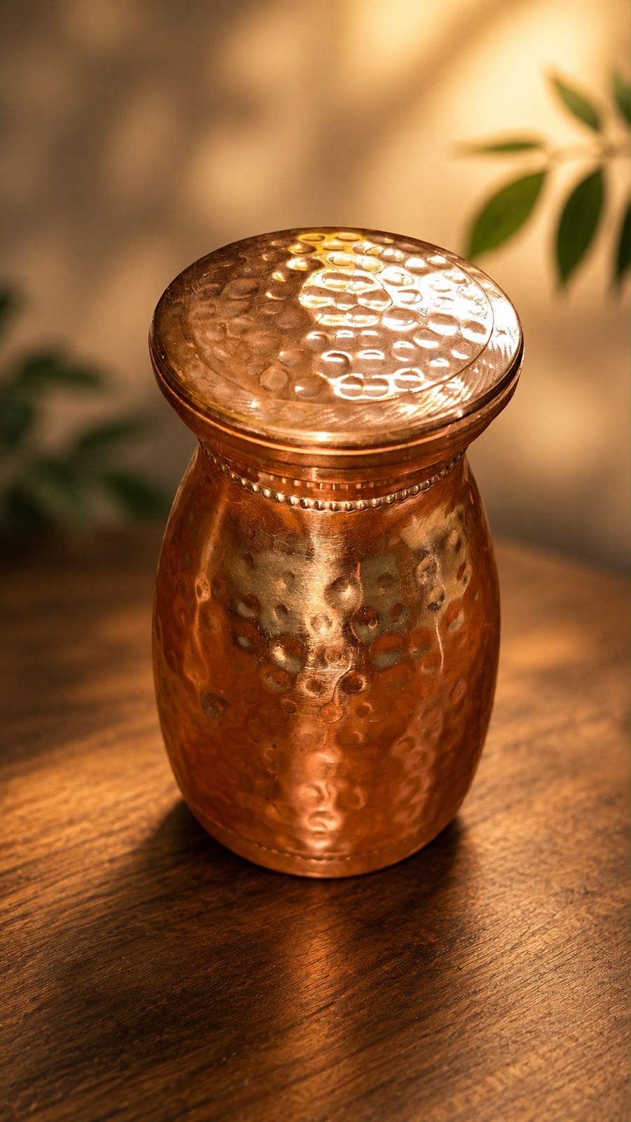 Hammered Copper Jar
