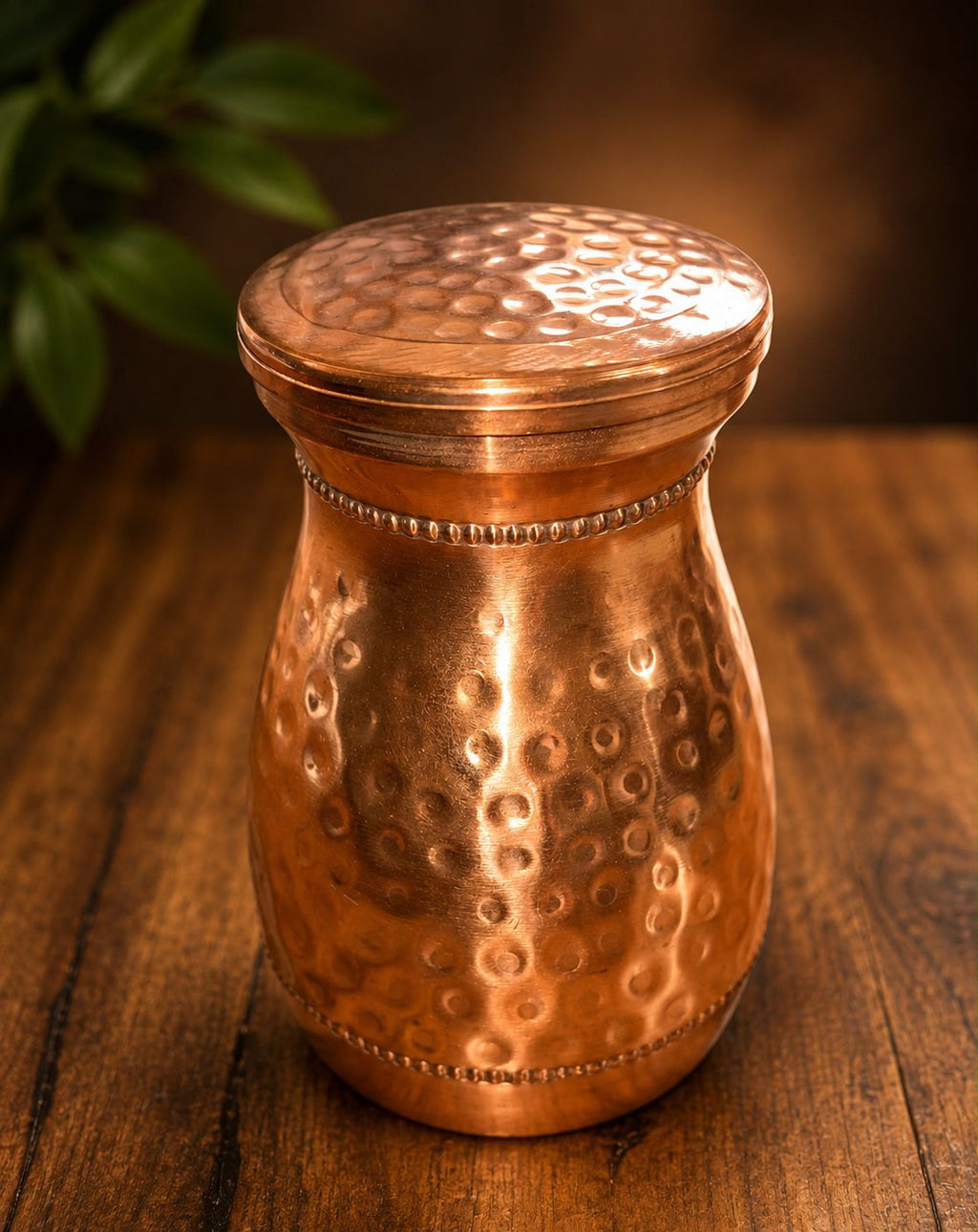 Hammered Copper Jar