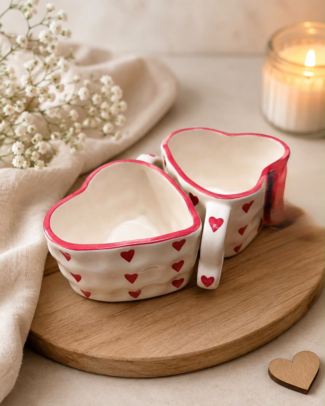 Couple Heart Mugs, corporate gift by Veloura Gifting