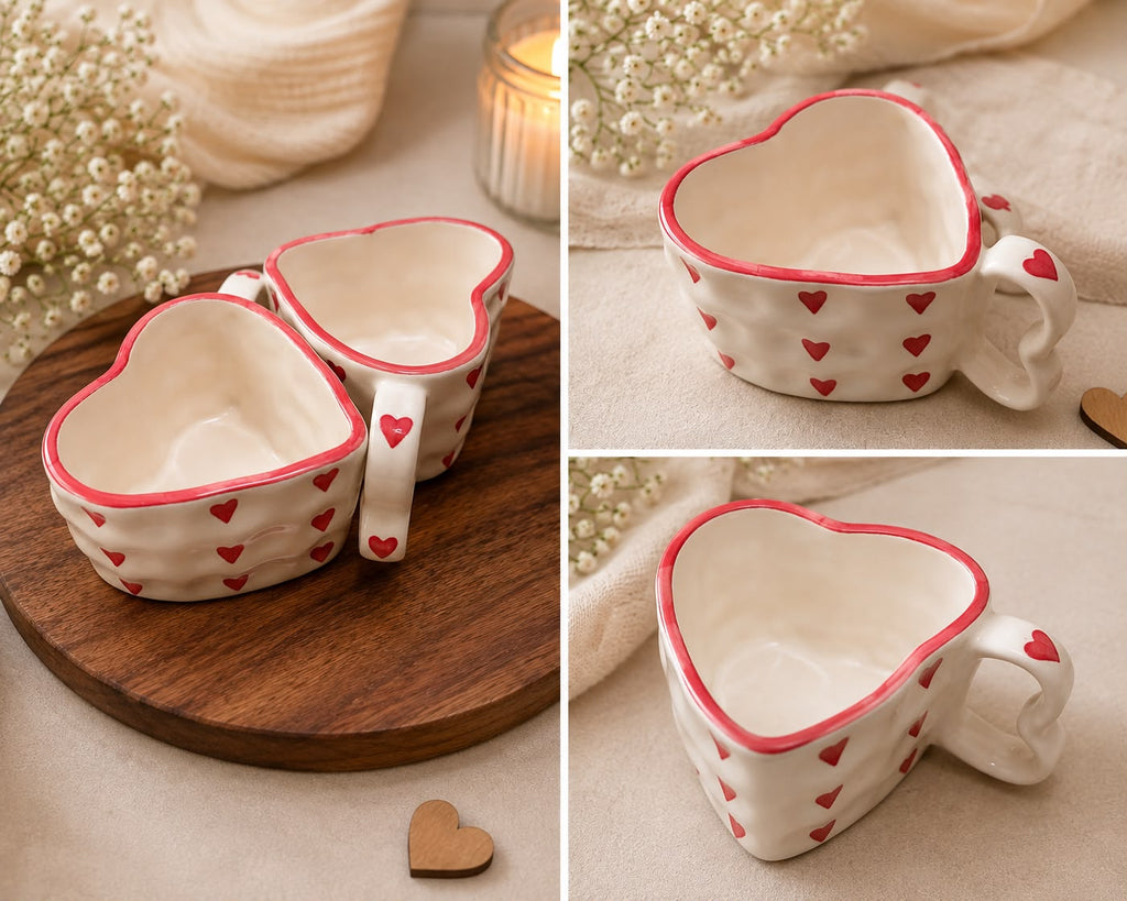 Couple Heart Mugs, corporate gift by Veloura Gifting