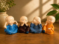 Four Monkeys Figurine Set
