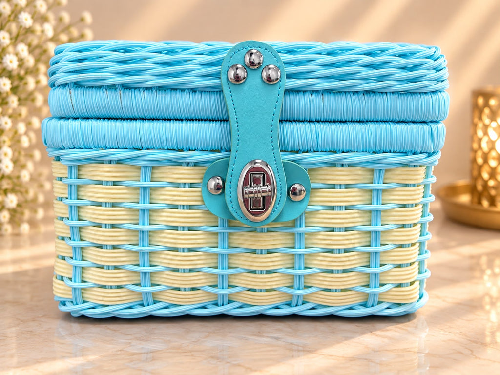 Mini Picnic Hamper Basket | Veloura Gifting