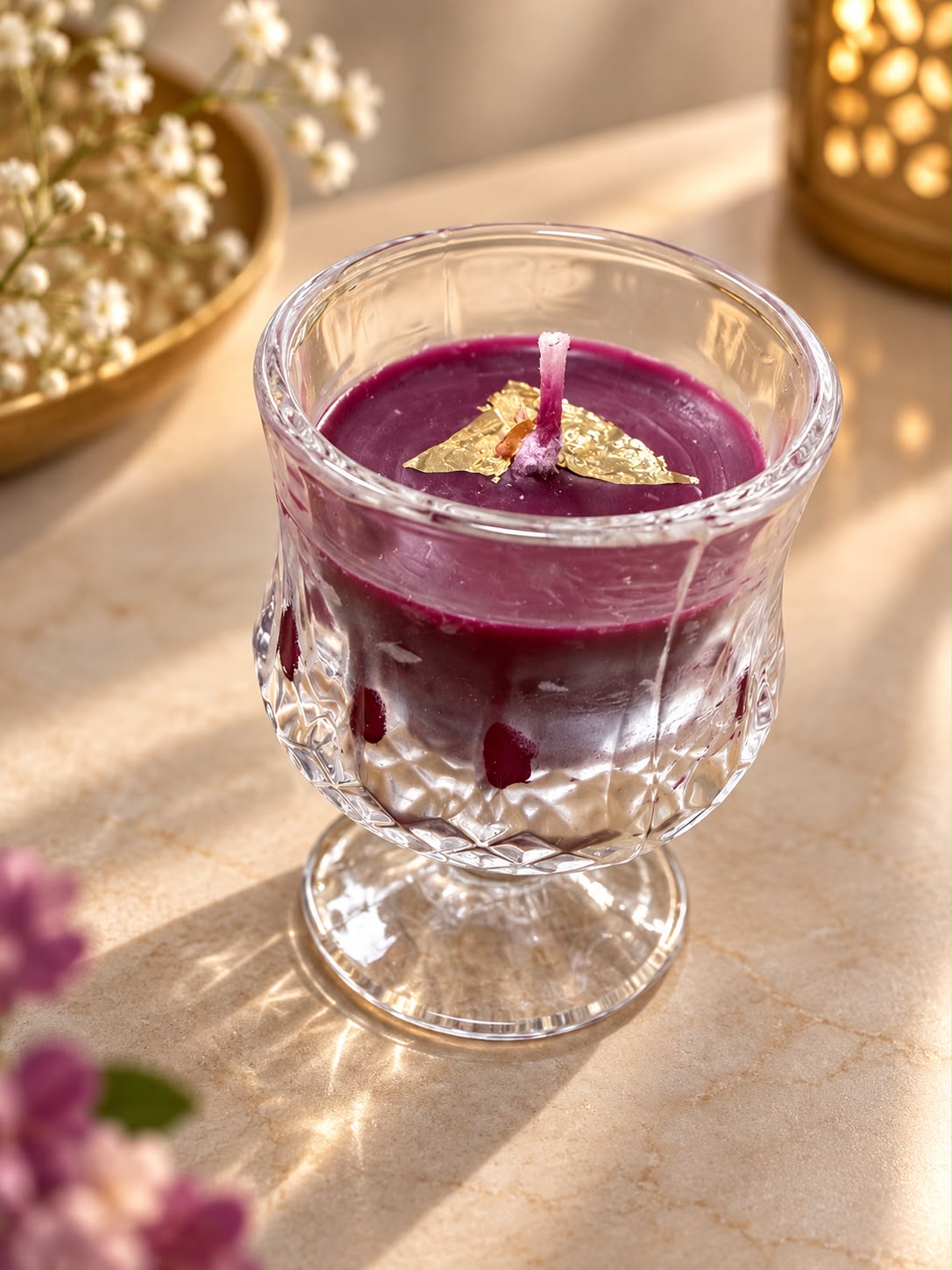 Scented wine glass candle | Veloura Gifting