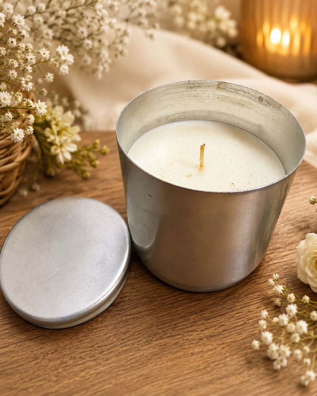 Steel Jar Candle | Veloura Gifting