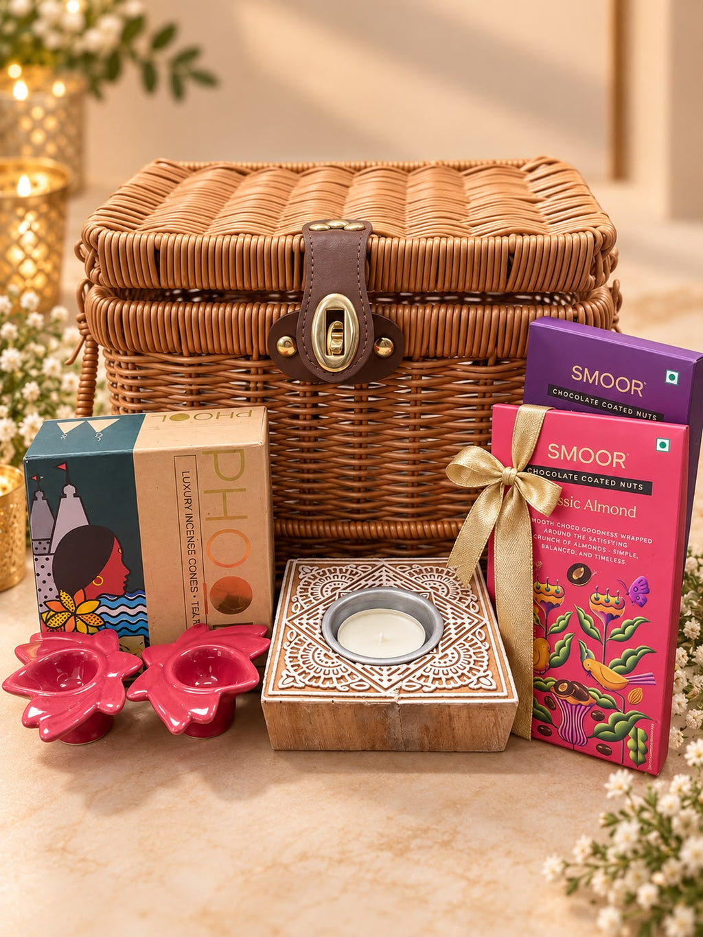 The Celebration Woven Basket | Veloura Gifting